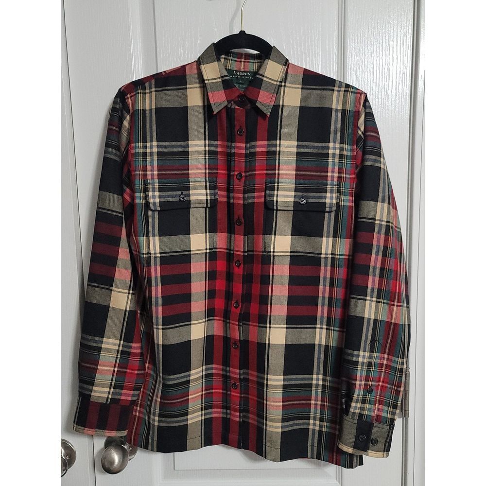 Lauren Ralph Lauren Button Down Wool‎ Shirt size Small